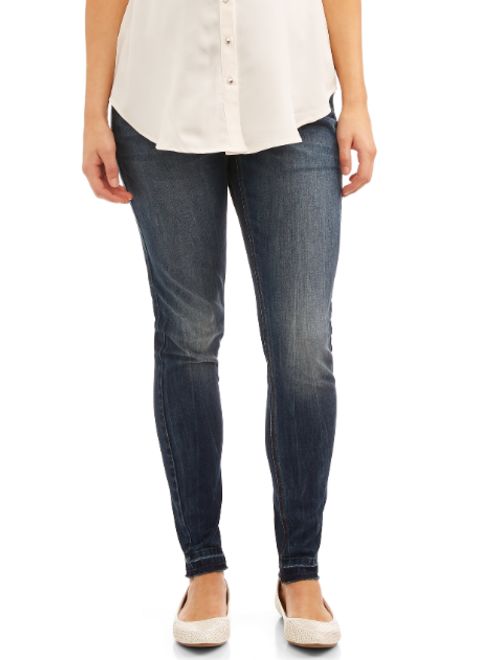 Time and Tru Maternity Full Panel Skinny Jean with Released Hem