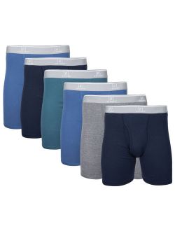 Men's Regular Leg Boxer Briefs, 6-Pack