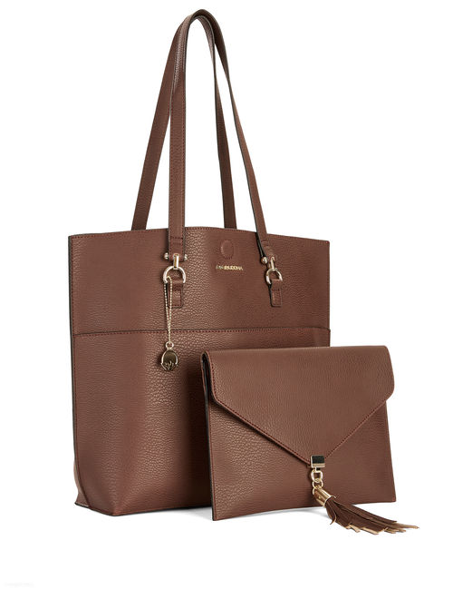 Big Buddha Tote with Tassel Clutch