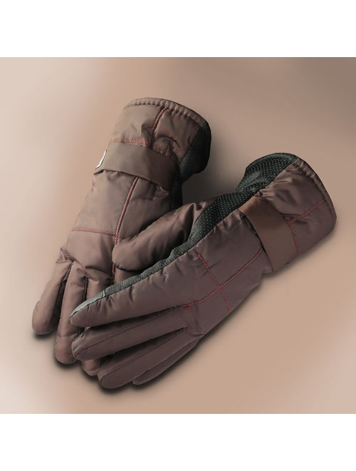 Men's Winter WindProof Fleeced Lined Outdoor Snow Ski Gloves
