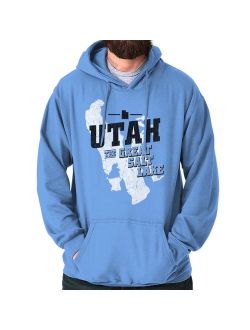 Brisco Brands Utah The Great Salt Lake City Pullover Hoodie Sweatshirt