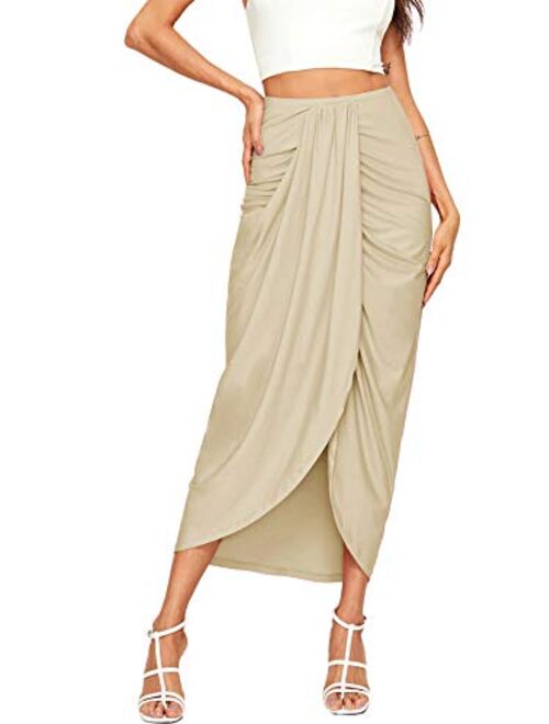Shein High Waist Draped Skirt