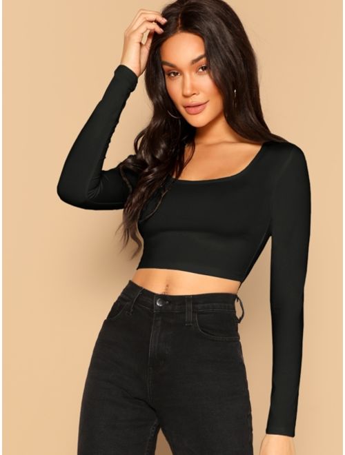 Shein Form Fitted Solid Top