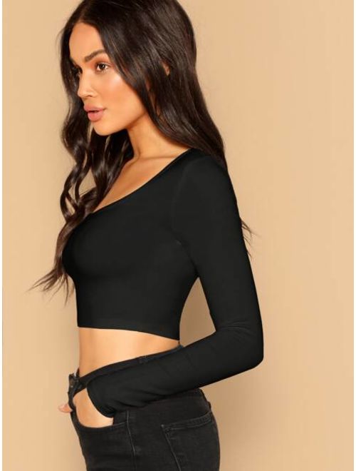 Shein Form Fitted Solid Top