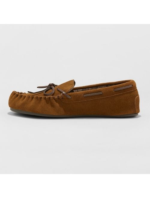 Men's Topher Moccasin Slippers - Goodfellow & Co Walnut