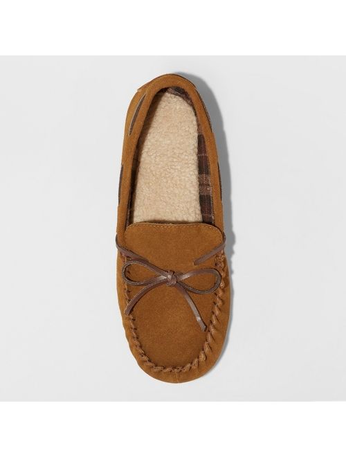 Men's Topher Moccasin Slippers - Goodfellow & Co Walnut