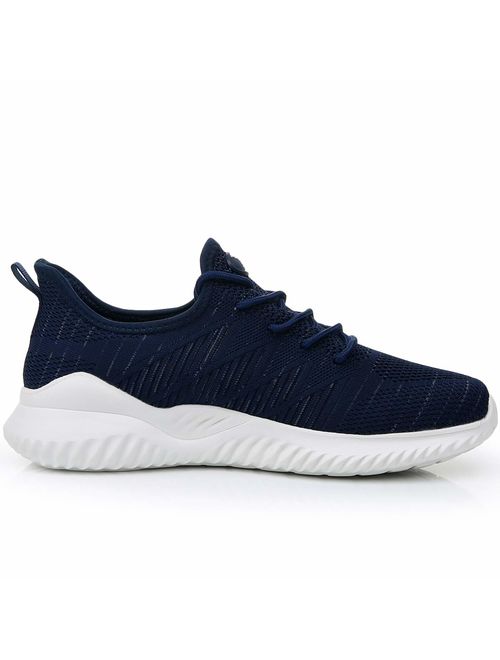 Impdoo Men's Memory Foam Slip On Walking Sneakers Comfortable Sports Athletic Tennis Running Shoes(US7-12 B(M)