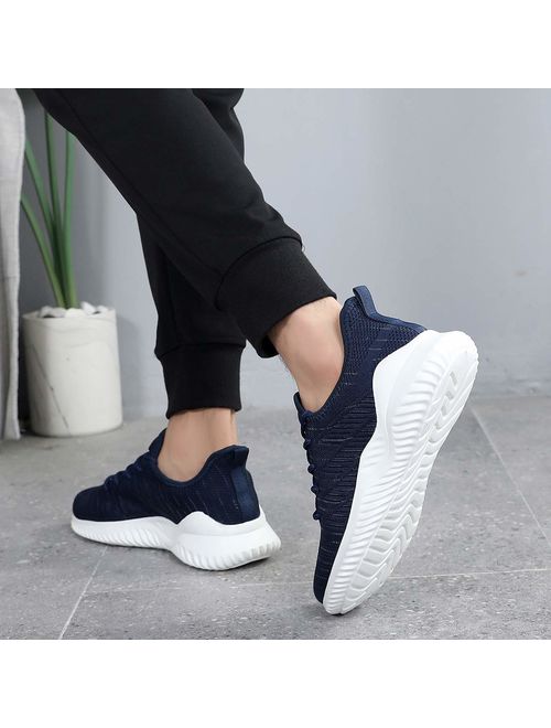 Impdoo Men's Memory Foam Slip On Walking Sneakers Comfortable Sports Athletic Tennis Running Shoes(US7-12 B(M)