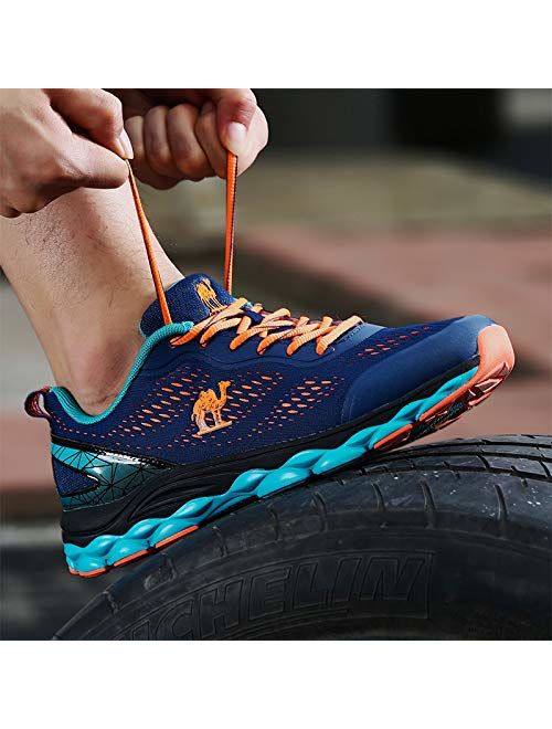 CAMEL CROWN Men's TrailRunningShoes Fashion Sneakers Lightweight Sport Shoes for Athletic Tennis Gym Walking
