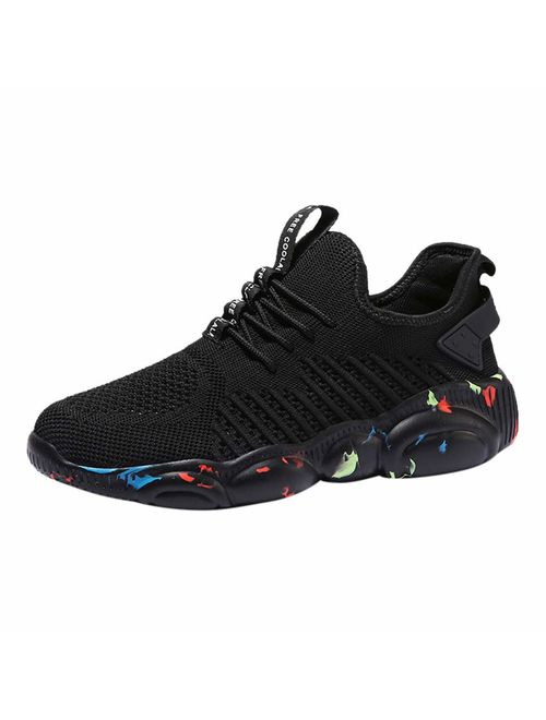 Breathable Sneakers-RQWEIN Men Women Running Lightweight Breathable Casual Sports Shoes Fashion Sneakers Walking Shoes