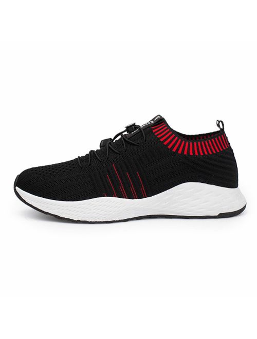 NOMSOCR Men's Casual Sneakers Mesh Breathable Running Shoes Walking Gym Shoes