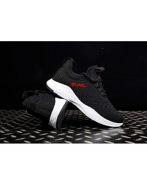 NOMSOCR Men's Casual Sneakers Mesh Breathable Running Shoes Athletic Walking Gym Shoes