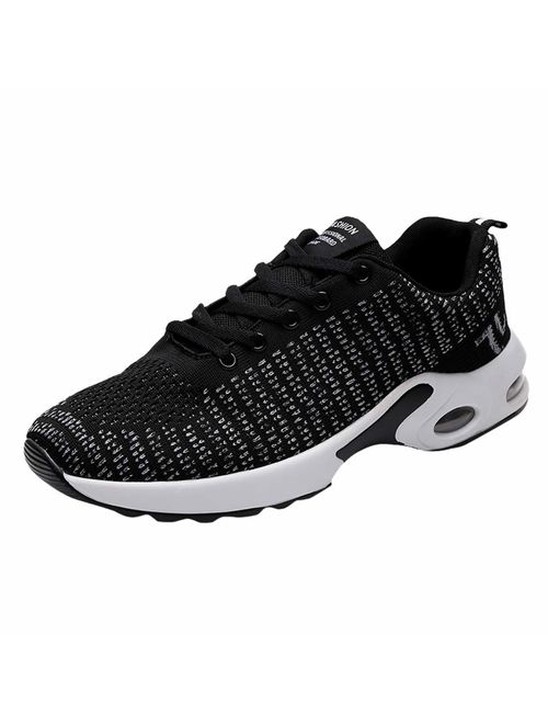 Haforever Men's Sneakers Mesh Ultra Lightweight Breathable Athletic Running Walking Gym Shoes Fashion Personality Shoe Outdoor Sport