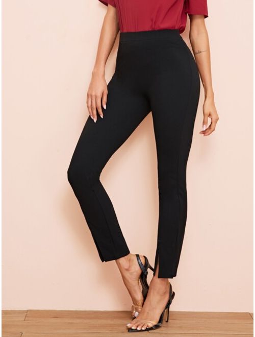 Shein Split Hem Cigarette Pants
