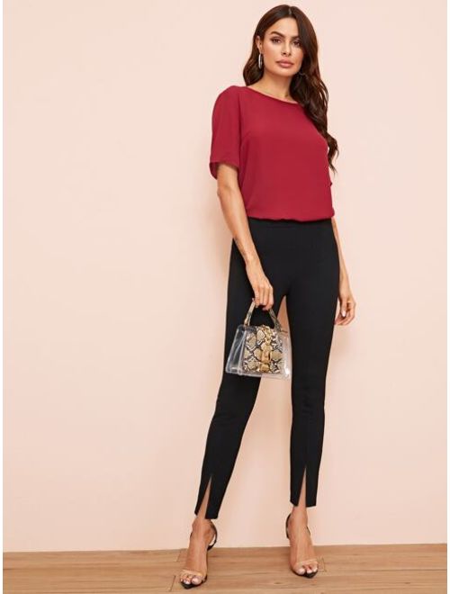Shein Split Hem Cigarette Pants