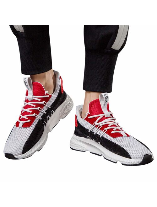 Haforever Men's Lightweight Breathable Mesh Running Sneakers Fashion Athletic Gym Shoes