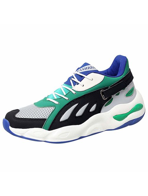 Aubbly Mens Running Athletic Shoes Fashion Tennis Air Cushion Shoe Lightweight Breathable Sports Mesh Trail Sneakers