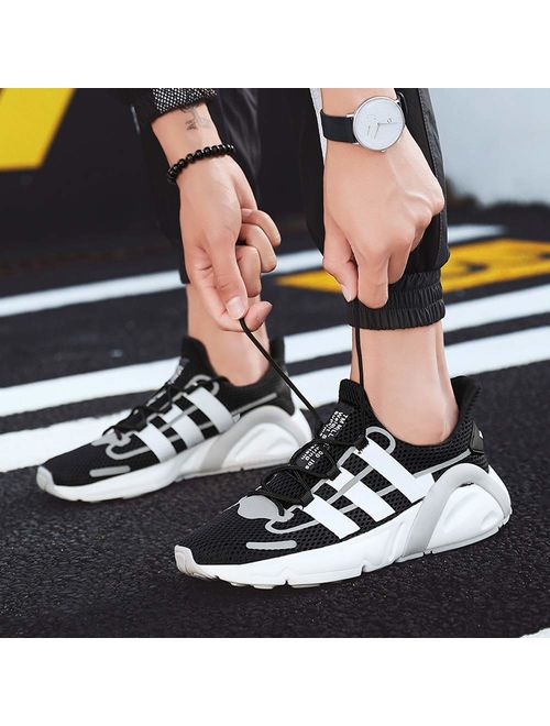 Feichi Mens Running Shoes Lightweight Breathable Casual Sports Shoes Fashion Sneakers