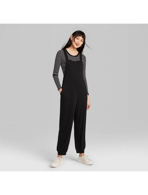 Women's Sleeveless Square Neck Knit Jumpsuit - Wild Fable