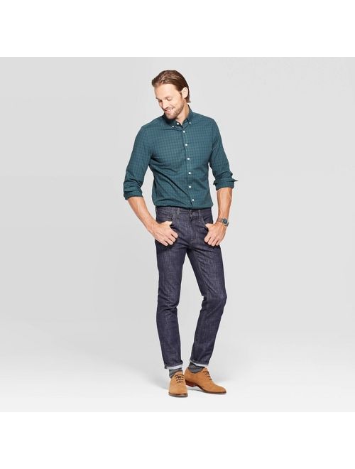 Men's Performance Slim Fit Long Sleeve Button-Down Shirt - Goodfellow & Co&#153;