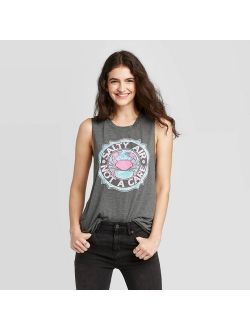 Women's Crewneck Salty Air Graphic Tank Top - Awake Heather Gray