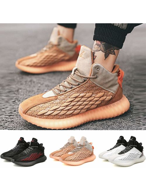 FraftO Womens Mens Sneakers Scale Serpentine Breathable Lightweight Walking Sports Shoes Basketball Shoes