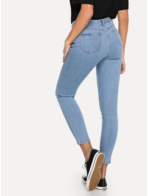 Shein Cropped Skinny Jeans