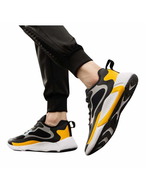 Haforever Men's Fashion Sneakers Breathable Running Shoes Lightweight Tennis Sport Casual Street Gym Athletic Running Boot