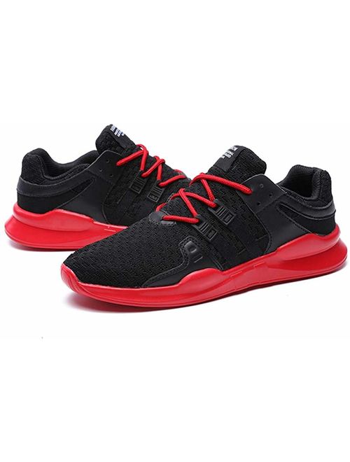 PENATE Men's Fashion Breathable Running Shoes, Male Casual Mesh Shock Absorption Traveling Sports Shoes