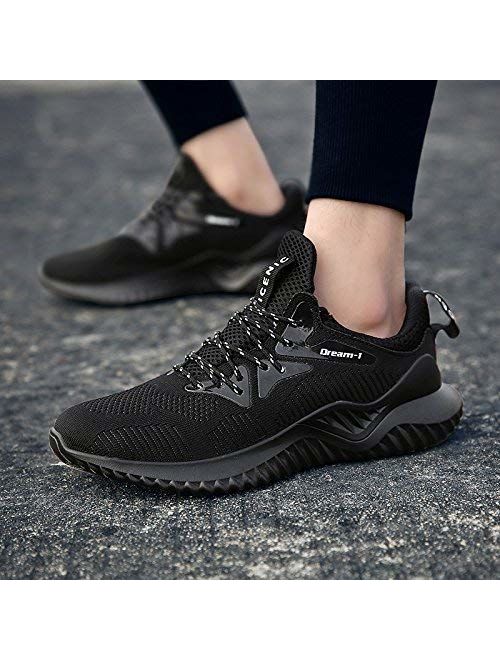 Robylin Men's Breathable Running Shoes, Lightweight Soft Sole Sneakers Comfortable Casual Walking Athletic Shoes