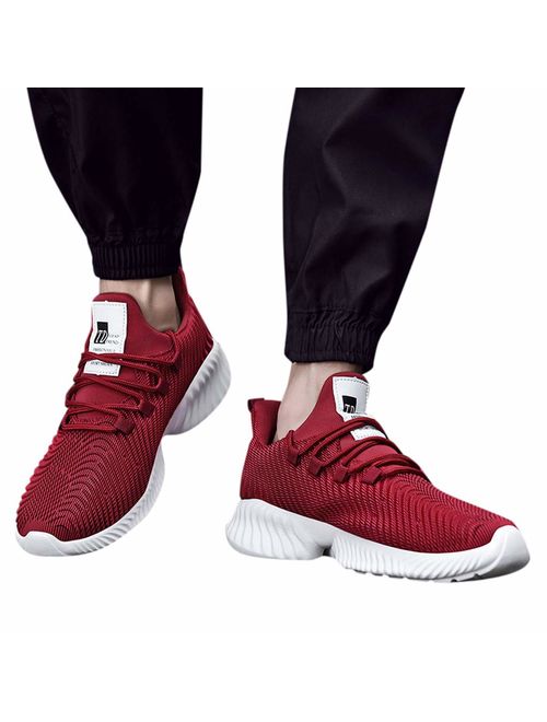 Haforever Men's Breathable Walking Slip on Casual Fashion Sneakers Tennis Running Shoes