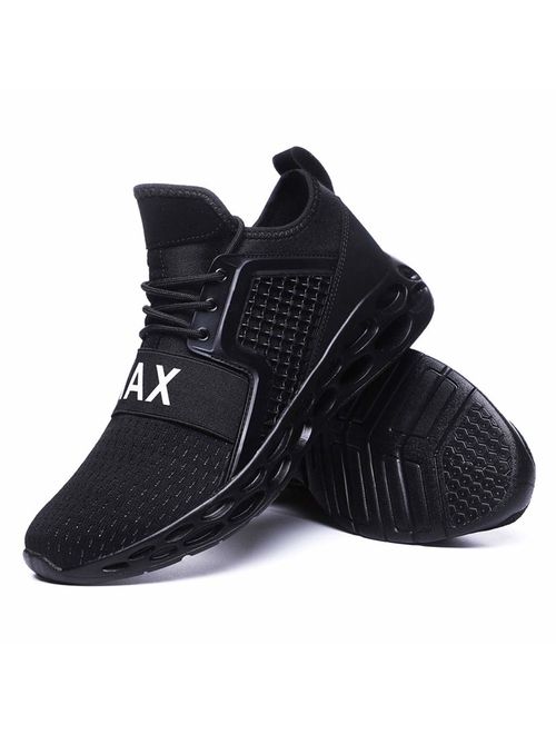 FraftO Men's Large Size High Elastic Hollow Bottom Sneakers Fitness Outdoor Lightweight Sports Shoes,Breathable Casual Shoes