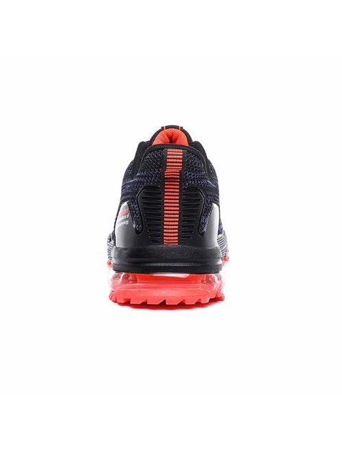 TQGOLD Men's Lightweight Athletic Running Shoes Air Cushion Sneakers Breathable Fitness Sport Gym Jogging Walking ShoesDarkBlue40