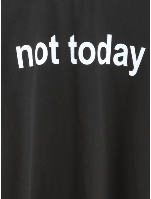 Slogan Print Casual Sweatshirt