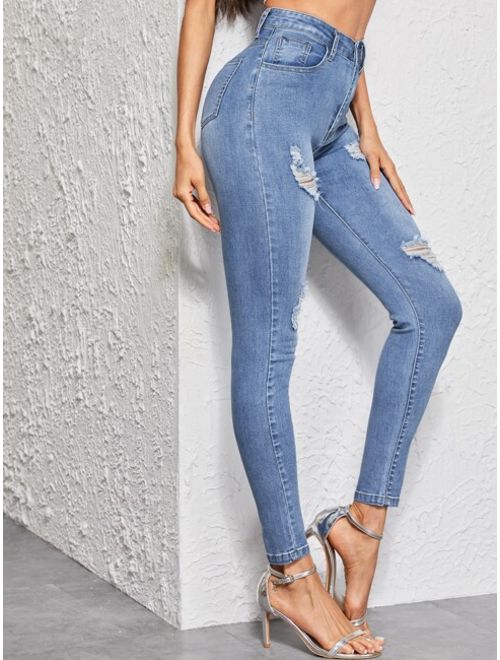 Shein Ripped Skinny Jeans