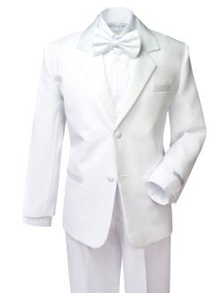 Boys' Classic Fit Tuxedo Set White