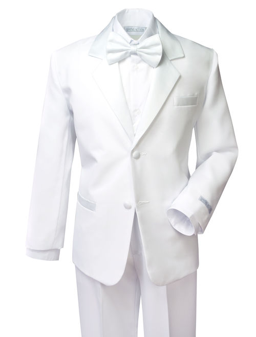 Spring Notion Boys' Classic Fit Tuxedo Set White