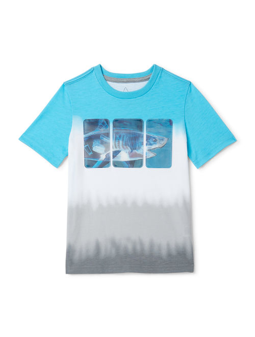 365 Kids from Garanimals Boys 4-10 Short Sleeve Shark Hologram T-Shirt