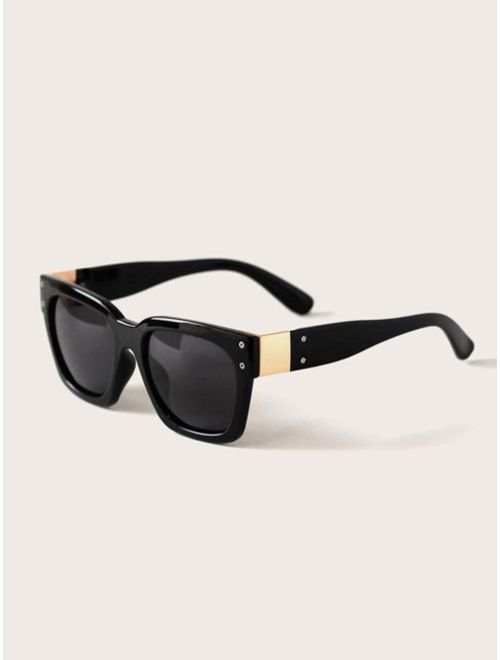 Shein Acrylic Frame Sunglasses With Case