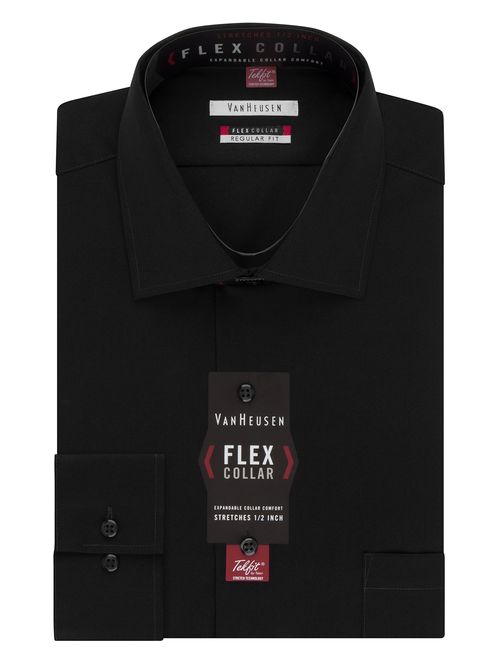 Van Heusen Flex Regular Fit Solid Long Sleeve Dress Shirt