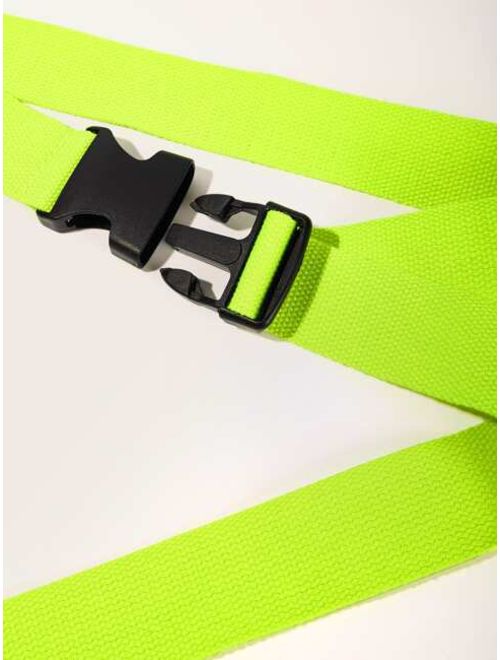 Neon Lime Plastic Buckle Detail Belt