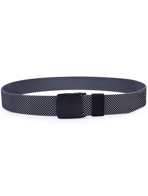 Men's Nylon Dress Belt Metal Buckle Business Casual Web Belt