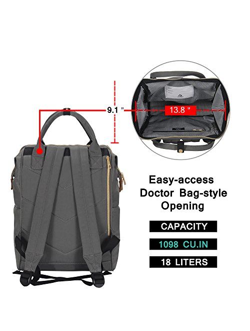Veegul Wide Open Multipurpose School Backpack Lightweight Travel Bag 18L