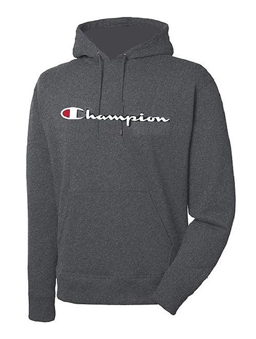 Champion Men's Big and Tall Script Logo Pullover Hoodie