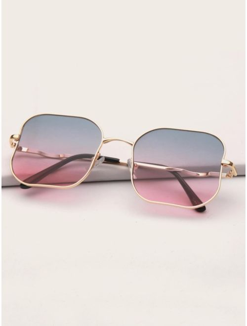 Shein Metal Frame Graidient Lens Sunglasses