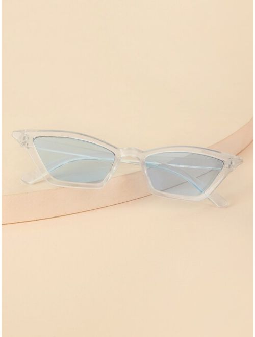 Shein Transparent Frame Cat Eye Sunglasses