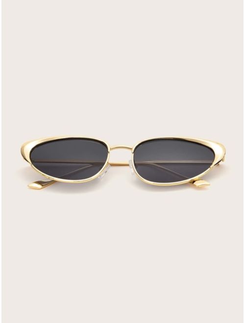 Shein Metal Frame Sunglasses With Case