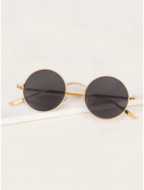 Shein Round Metal Frame Sunglasses