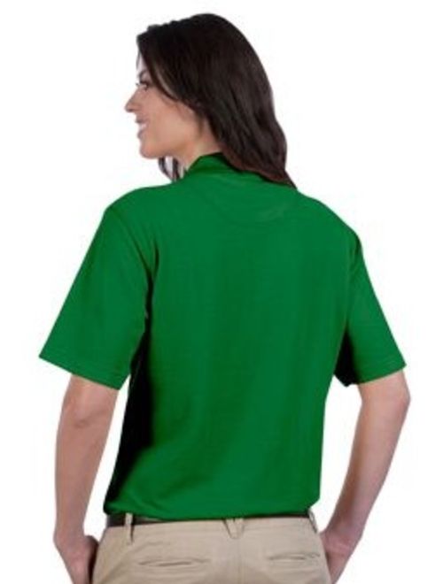 OTTO 5.6 oz. Cotton Blend Pique Knit Ladies' Comfortable Sport Shirt - Kelly