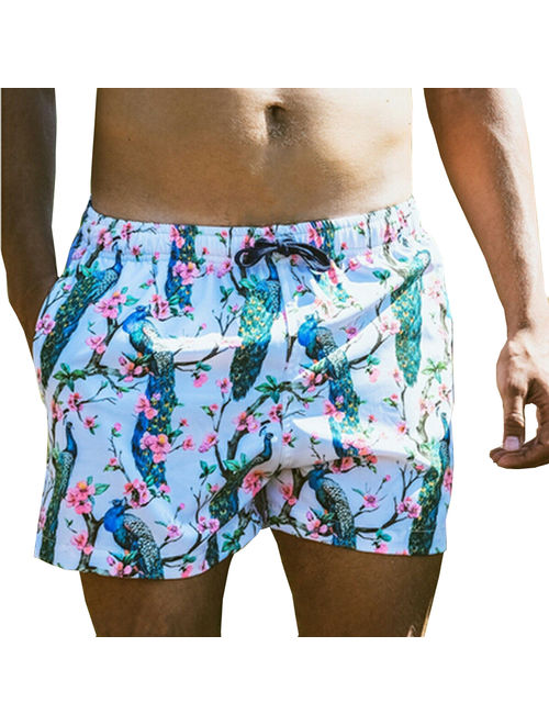 Mens Shorts Summer Swimwear Swimming Trunks Swim Beach Pants Sports Boxer Hot